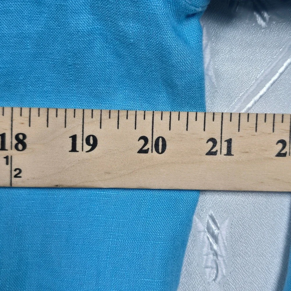J Jill Petite‎ Linen Hooded Button Front Jacket Woman Small Blue Lightweight